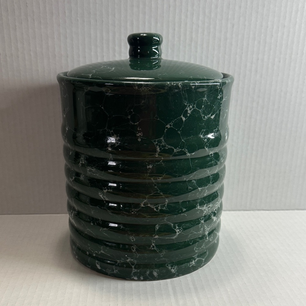 Green Ceramic Kitchen Canister